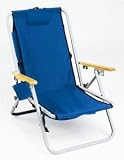 RIO Deluxe Backpack Chair Wood Arms
