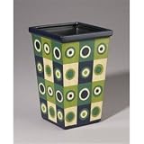 AA Importing 58924 Indoor Flower Planter - Cream - Green And Blue