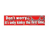 Kinky Handcuffs Bumper Sticker ~ New vinyl sticker for 2008