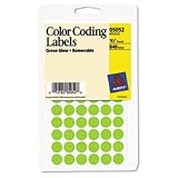 Avery Removable Color Coding Labels, 0.5 Inches, Round, Pack of 840 (05052)