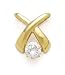 CZ SLIDE PENDANT 2.0CT/FITS 6MM 14K YELLOW GOLD