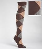 HUE Womens Argyle Knee Sock