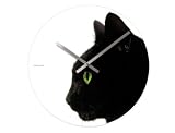 Karlsson Wall Glass Clock Furry Friends Kitty