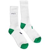 RVCA Push Men's Crew Socks - One Size Fits All - White