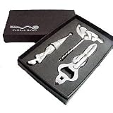 Woman and Man Bar Set, pewter - Carrol Boyes Functional Art