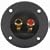 Round Speaker Terminal 2-7/8" Gold Spring-Loaded
