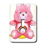 Care Bears - Pink Care Bear, Carebears - Light Switch Covers - single toggle switch