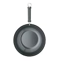 Kitchen Craft Pure Oriental Wok Carbon Steel Non-Stick, 30 cm