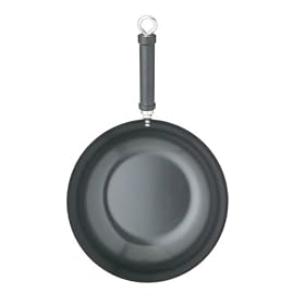 Kitchen Craft Pure Oriental Wok Carbon Steel Non-Stick, 30 cm