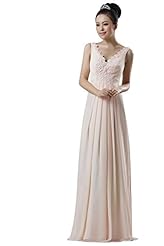 Chiffon Evening Dress  With Pearls