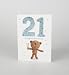 (07196416) Anthony Bear 21st Birthday Card in Miscellaneous