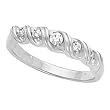 14K White Gold Diamond Wedding/Anniversary Band - 0.12 Ct.
