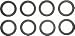 Fel-Pro ES72812 Valve Cover Gaskets - Sark Plug Tube Seals., 3.0L (6G72) V6 Series., DOHC inc Turbo