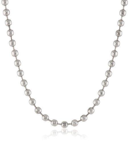 Men's Stainless Steel Bead Chain Necklace