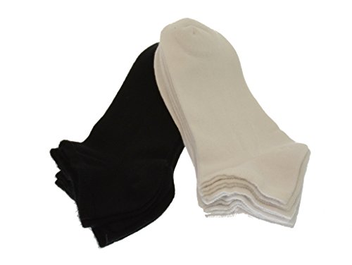 Sierra Socks Unisex Ankle Hi No Show Bamboo Seamless Toe Socks - 3 Pair Pack