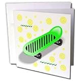 Kids Stuff - Skateboard - Greeting Cards-12 Greeting Cards with envelopes
