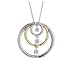 14K Two-Tone Gold Shimmering Diamond Pendant