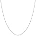 Shiny 14 Karat White Gold 18 Inch Diamond Cut Cable Chain Necklace