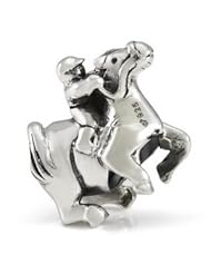 Genuine Ohm Beads (TM) Product. 925 Sterling Silver Equestrian European Bead Charm. 100% Satisfaction Guaranteed.