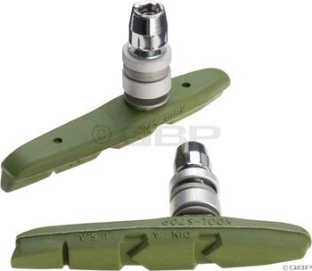 Kool Stop Thinline Threaded Brake Pad (Ceramic Green) On Sale