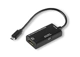 YAYAGO MHL Adapter Kabel Micro USB auf HDMI für LG Spectrum VS920 + Reiselader Lader ** MIT 1 AMPERE ** für Ihr LG Spectrum VS920 inkl. dem Original YAYAGO Clean-Pad