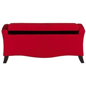 Soho Rana Window Seat With Storage, 45.5W, RED