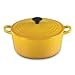 Kitchen & Housewares : Le Creuset Enameled Cast-Iron 14-1/4-Inch Wok with Glass Lid, Dijon