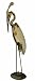 White Crooked Neck Crane : Recycled Metal Garden Art Sculpture