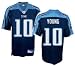 Tennessee Titans Vince Young Replica Jersey #10 (Navy) 4XL