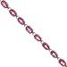 Jewelry : New Gold Tennis Bracelet w/ Oval Pink Topaz Gemstones