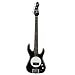 Fleabass Junior 3/4 Size Bass Guitar Black and White (Wild One)