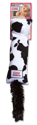 KONG Kickeroo Pattern #2 Catnip Cat Toy, Cow