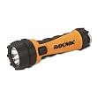 Industrial Flashlight, Krypton Bulb, Two D Alkaline Batteries, Black/Yellow