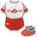 adidas Ohio State Buckeyes Scarlet Infant 3 Piece Creeper Set (24 Months)