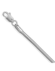 Snake Chain Italian Sterling Silver Necklace 2.4mm Wide 5 Lengths Available