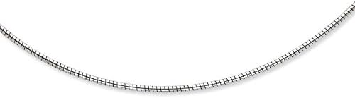 Kevin Jewelers Womens Sterling Silver 16In 2Mm Round Cubetto Neckwire Necklace W/ 2 Extender