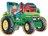 John Deere Tractor Shaped Floor Puzzle