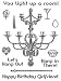 Crafty Secrets Small Art Stamp, Chandelier Fun, Clear