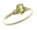 9ct Yellow and White Gold Ladies Peridot Birth Stone Ring