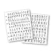 Ek Success Sticko Susy Ratto 1/2 Inch Mini Brush Letter Stickers, Black