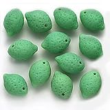 Mini Limes Glass Fruit Beads (Wine Charms)