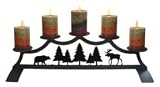Moose Fireplace Pillar Holder