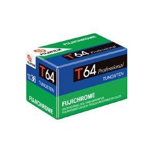 Click here to buy Fujifilm Fujichrome T64 Tungsten Balanced, Color Slide Film, ISO 64, 35mm Size, 36....