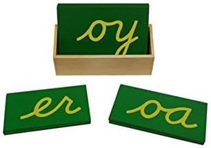 Babyeden Montessori Sandpaper Double Letters Cursive w/ Box