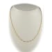 Antique Gold Plated Sterling Silver Singapore Nickel Free Chain Necklace, 20 Inch