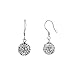 Sterling Silver 10mm Disco Ball Dangle Earrings