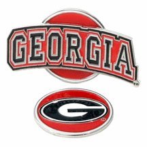 Georgia Bulldogs Slider Clip With Golf Ball Marker Of 3)