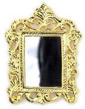 Dollhouse Miniature Elaborate Victorian Mirror