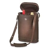 Deluxe Leather 2 Bottle Wine Carrier