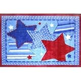 Moon & Stars Rug - Denim Dreams